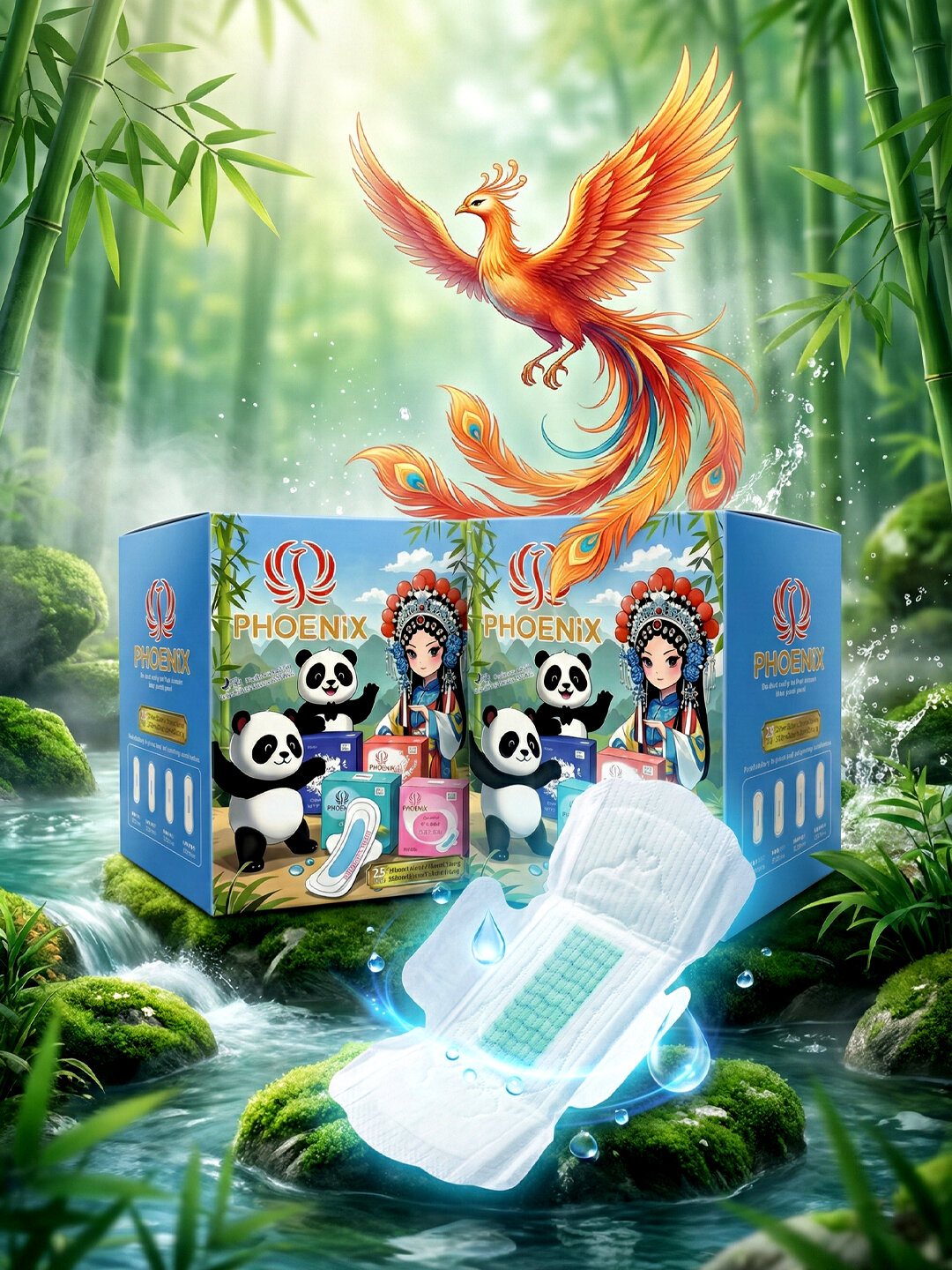 Комплект гигиенических прокладок (25 шт) разной длины: короткие, средние, длинные