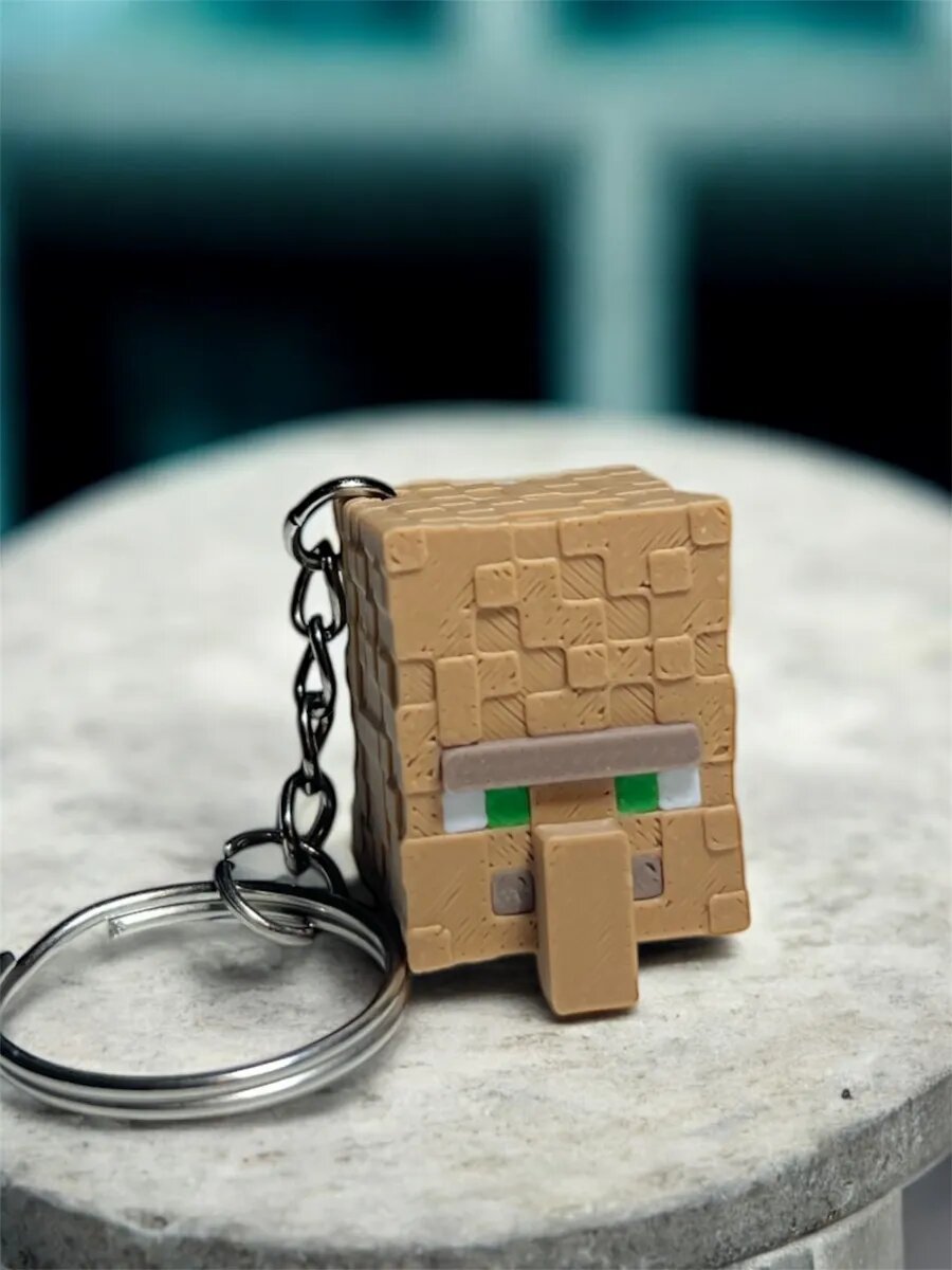 Брелок 3DESHKA, коричневый — фото 1