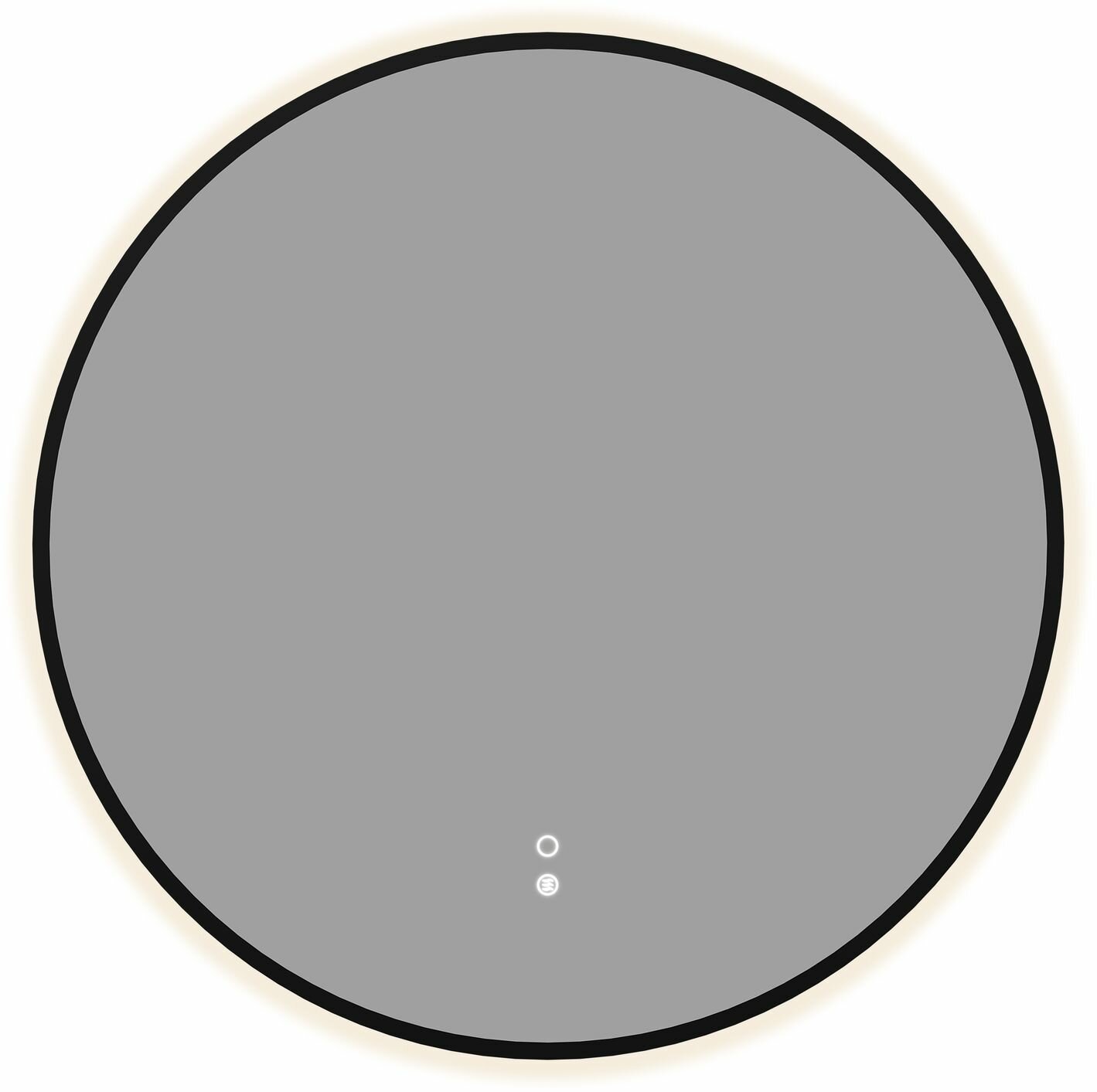 Зеркало Aquanet Контур D 600 LED TX антипар, черный