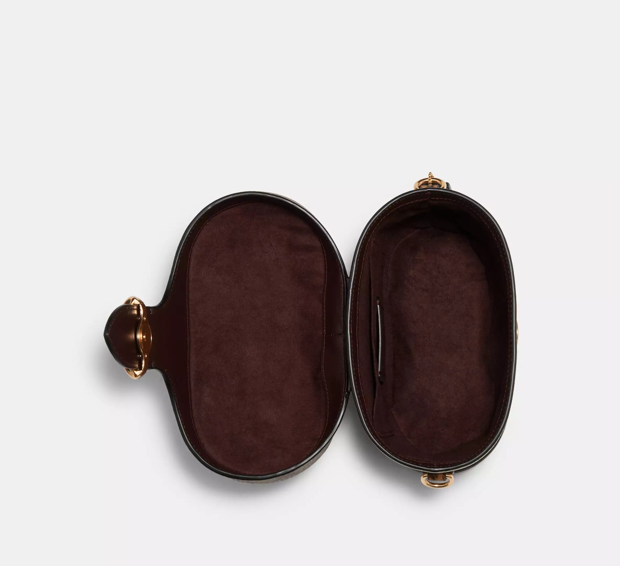 Сумка кросс-боди Coach Georgie Gem Crossbody In Blocked Signature Canvas, фактура тиснение, гладкая, зернистая, бежевый — фото 1