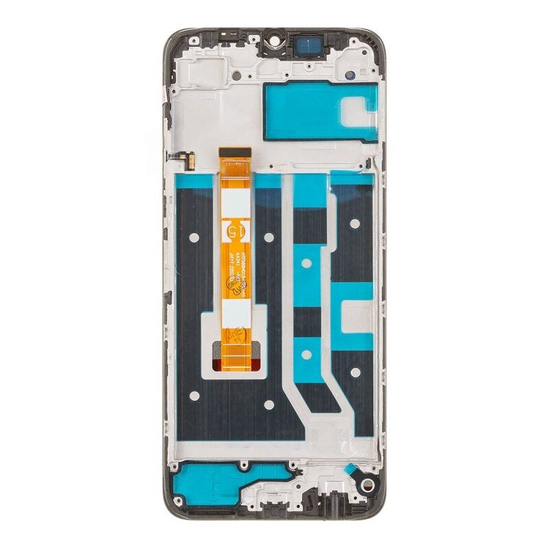 Дисплей (экран) в сборе с тачскрином для Oppo A17, A17k черный с рамкой (Premium LCD) / 720х1612