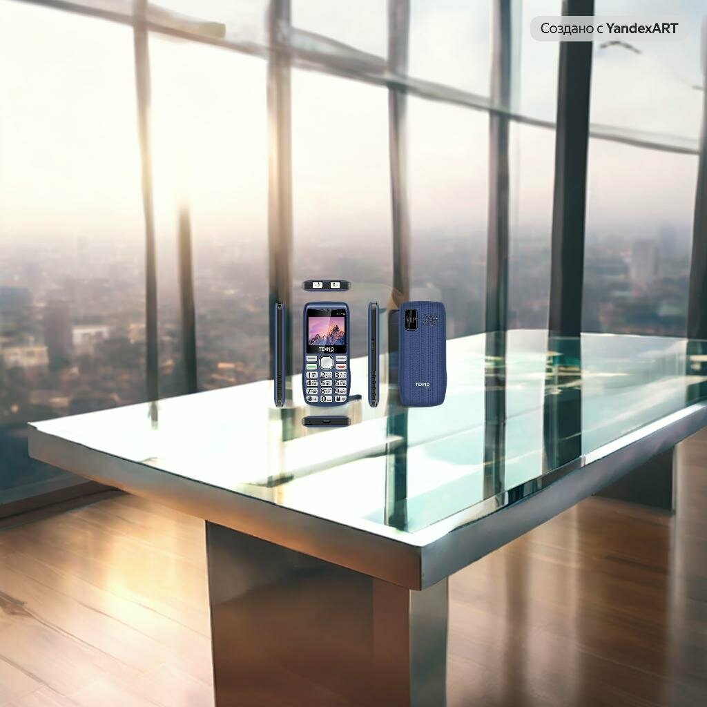 Texno Max 023 Pro кнопочный телефон, телефон с двумя SIM, синий