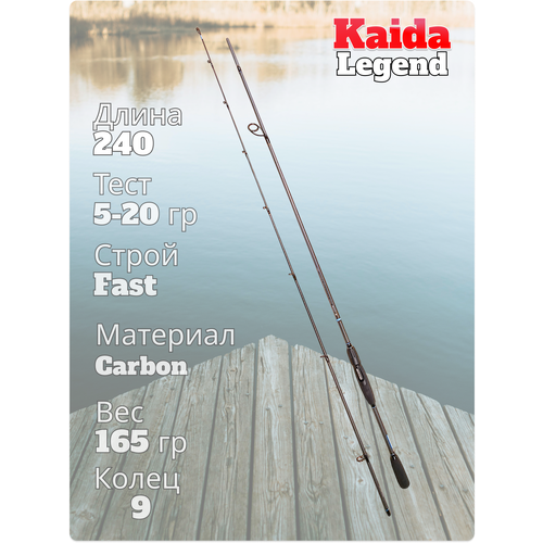 Спиннинг штекерный Legend Kaida тест 5-20 гр длина 240 см