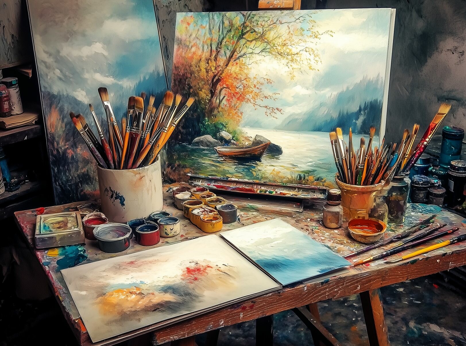 Пазл Алма мини 150 деталей. Кисти и краски — фото 1