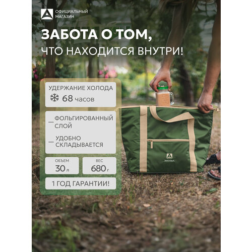 Арктика Сумка-холодильник 3100 30 л зеленый 38 см 57 см 25 см 0.68 кг