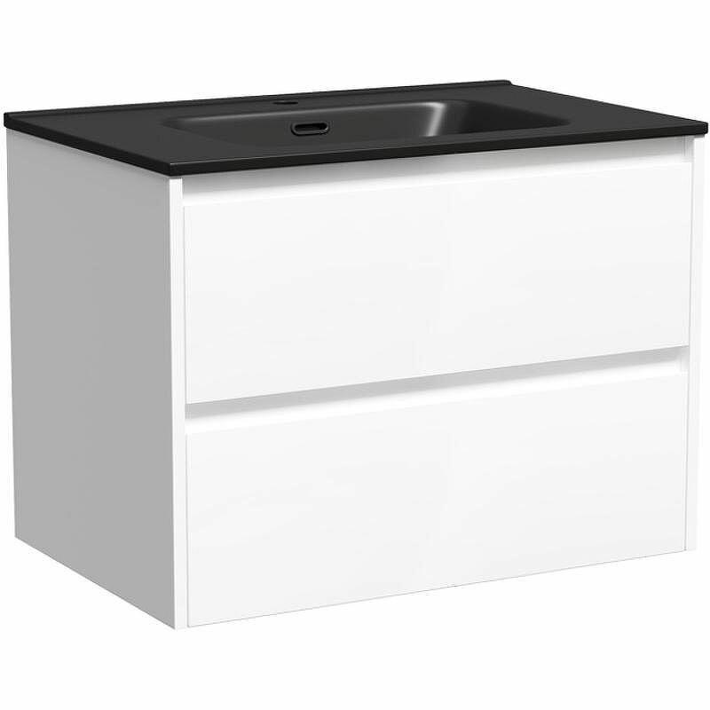 Тумба с раковиной Sancos Libra 70 белый глянец раковина Element 71 CN7007MB