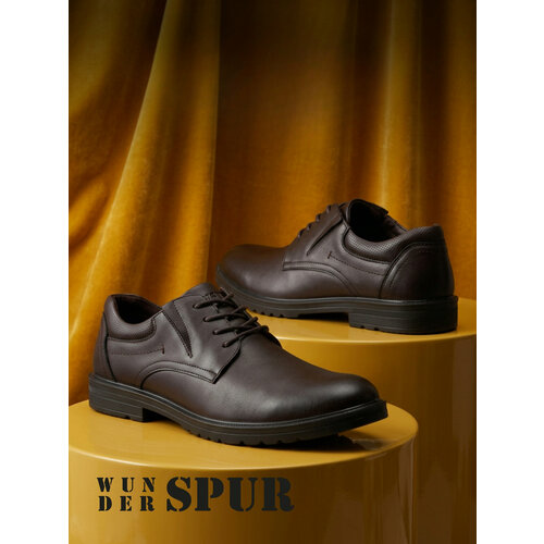 фото Полуботинки spur, размер 45, коричневый