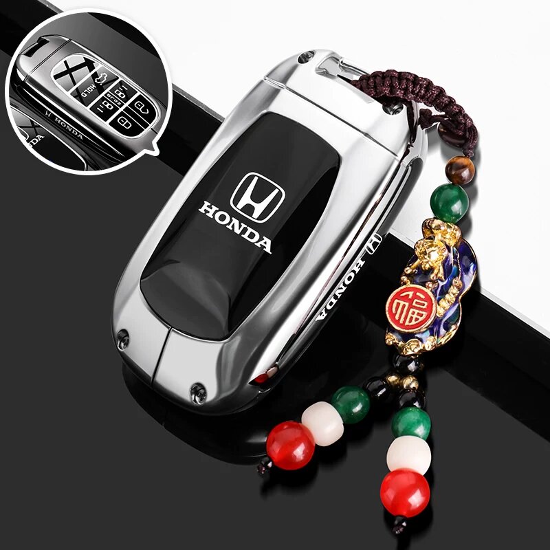 Автомобильный ключевой кейс Honda Odyssey 2026/Acura ELX 2016-2026, 5/6 ключей, металлический, A-стиль, застежка пиксу,