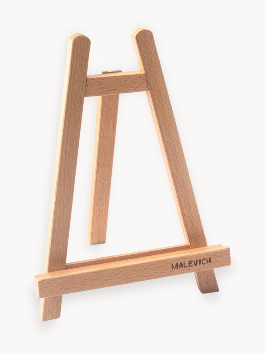 Настольный мини мольберт Малевичъ МЛ-31, деревянный мини мольберт