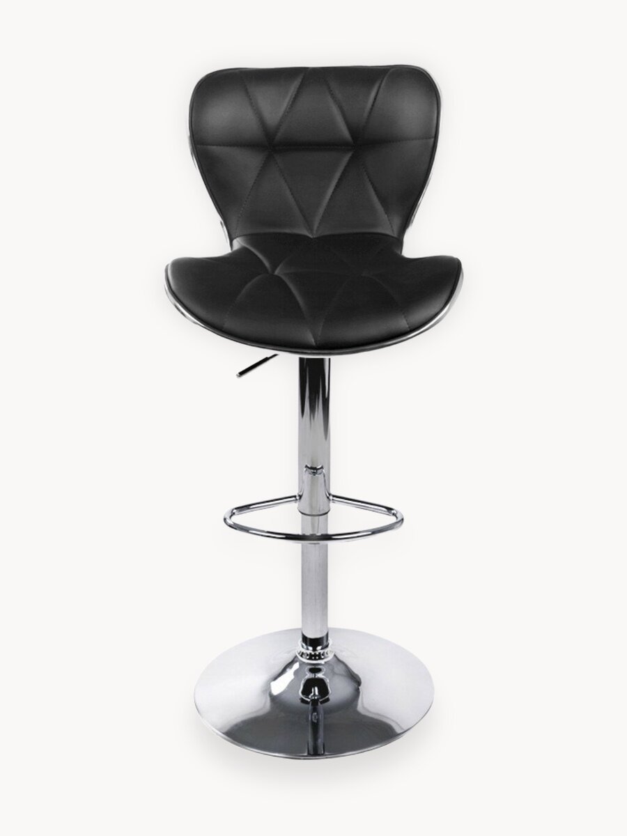 Барный стул со спинкой и регулировкой высоты HESBY Serenity Echo чёрный (комплект 4шт)