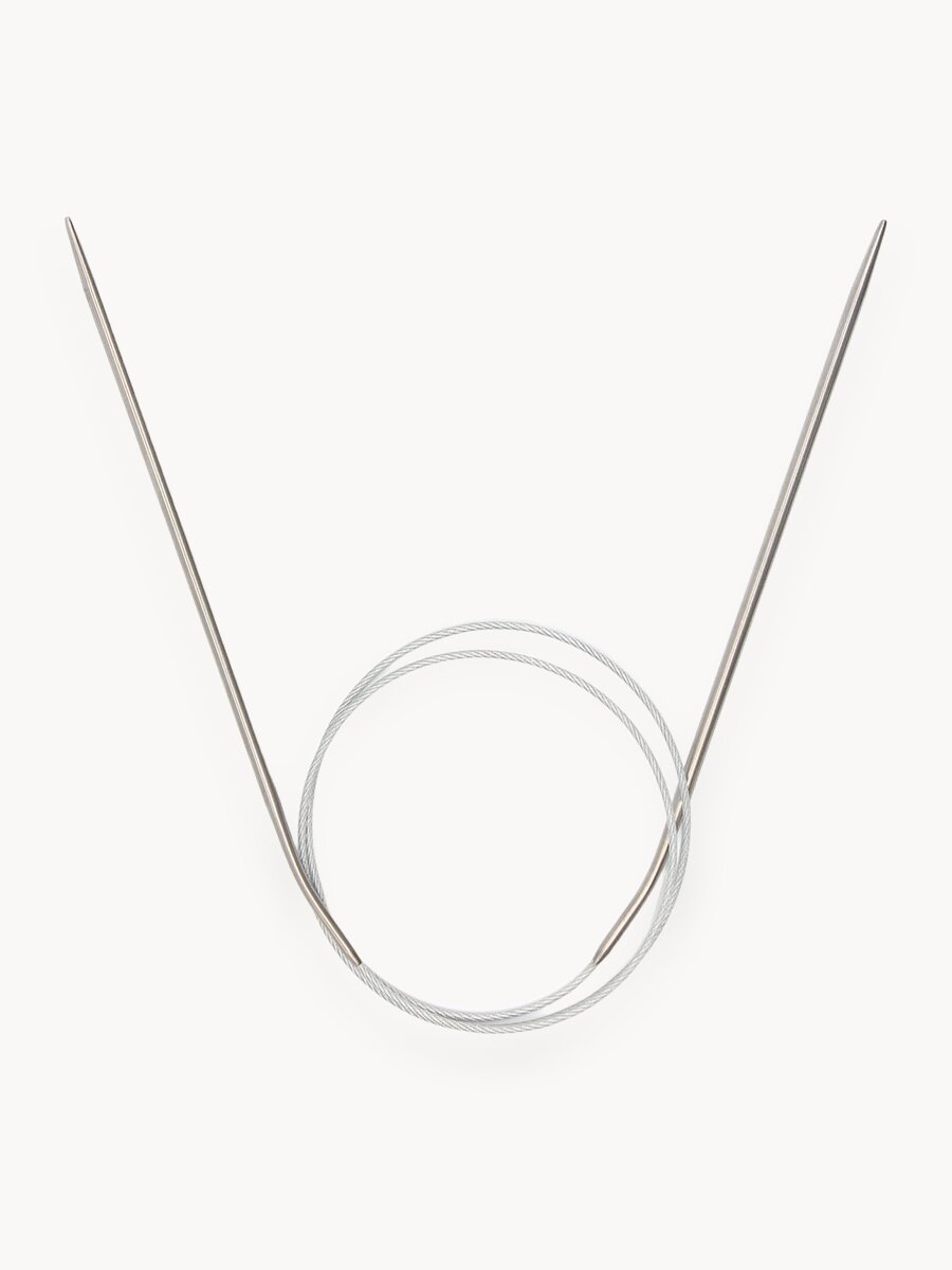 Спицы для вязания круговые 80 см*3 мм, металлические, Hobby&Pro