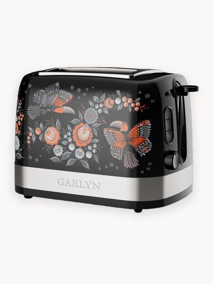 Тостер GARLYN Mystery Grace TR-500. 7 степеней обжарки. Мощность 1050 Вт. Центрирование тостов.