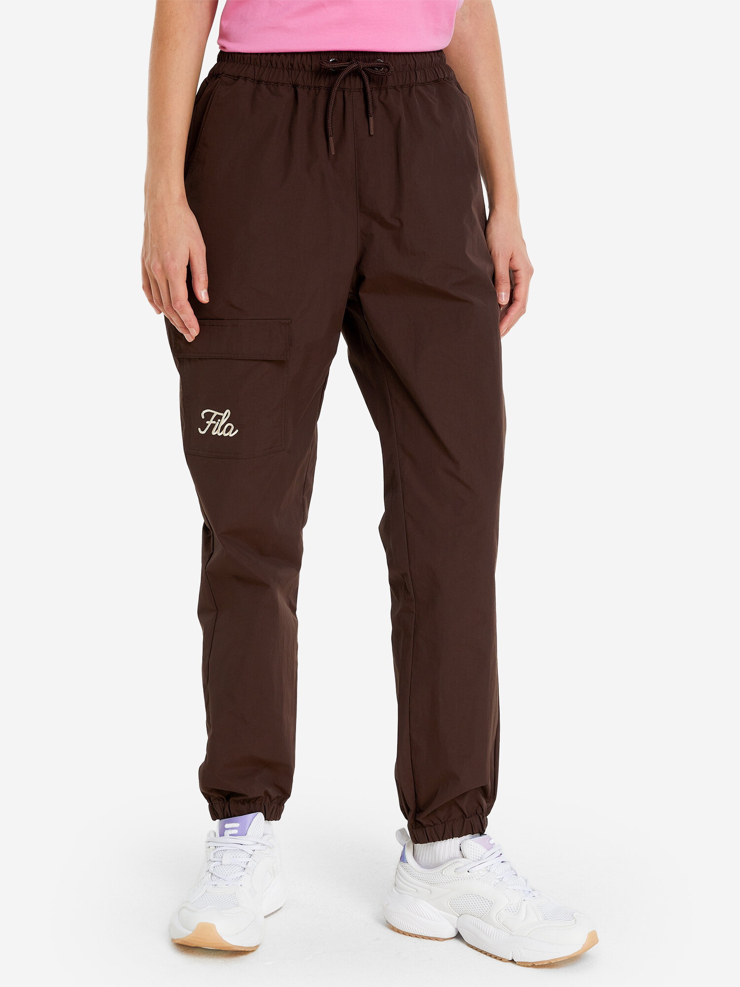 Брюки карго Fila IGADI, размер XL, коричневый