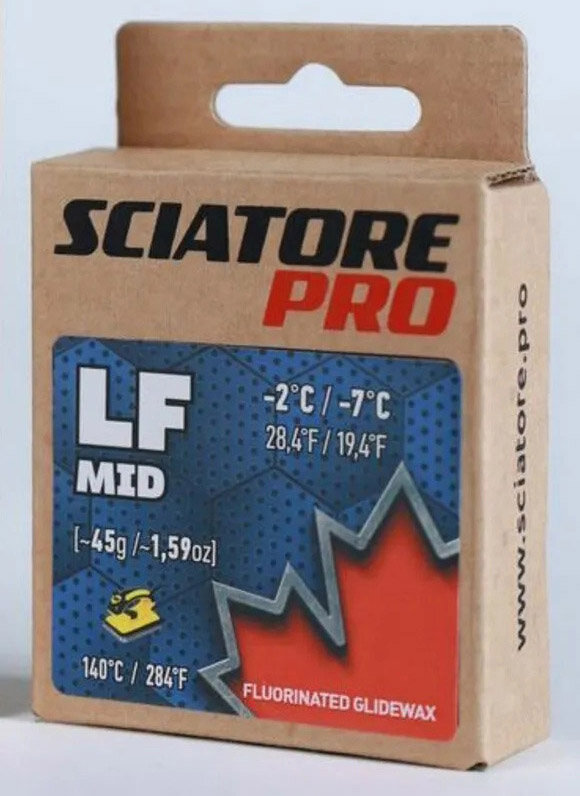 Парафин лыжный Sciatore Pro LF MID 45гр. синий -2°.-7°