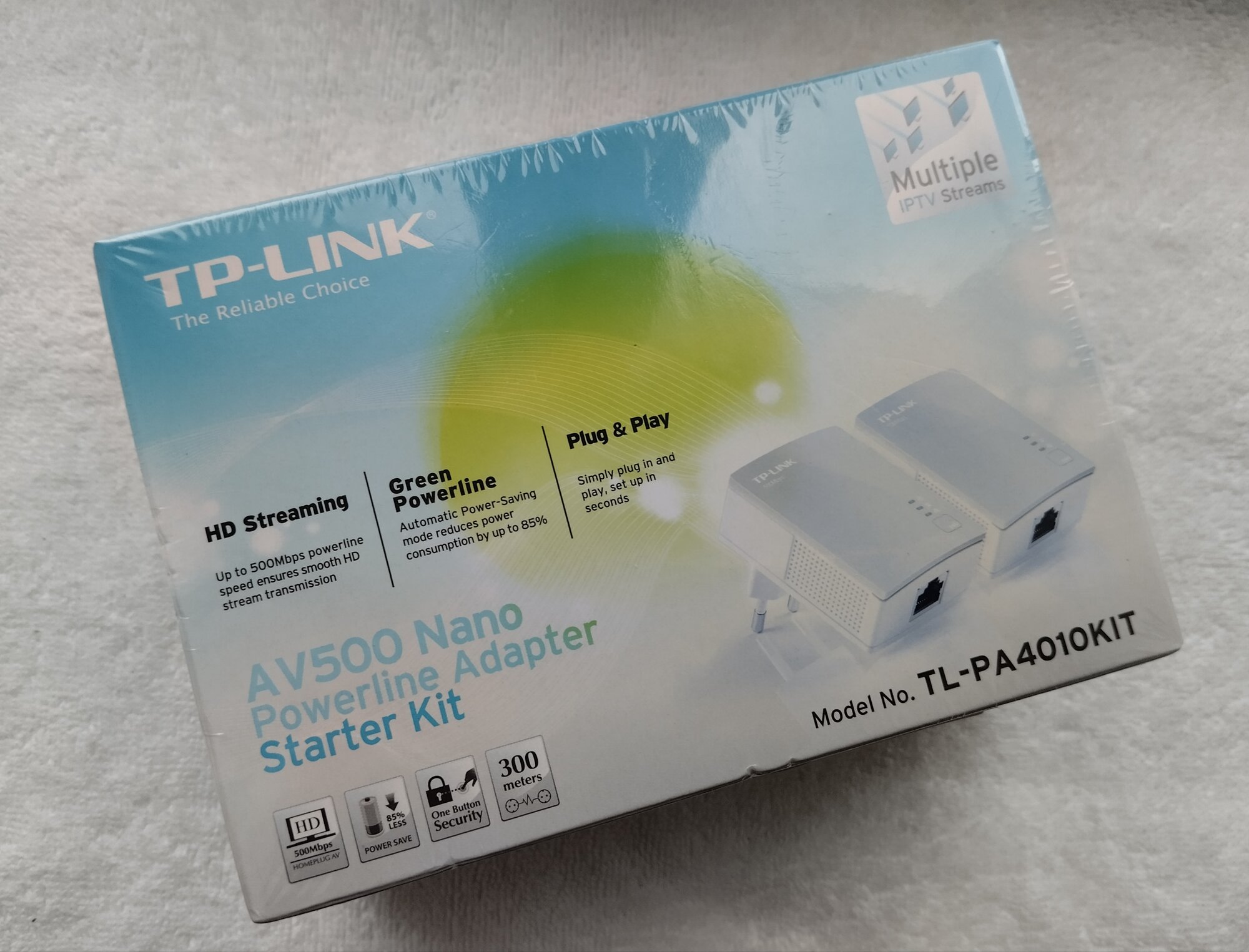Сетевые карты адаптеры TP-Link AV500. Комплект Powerline адаптеров (TP-Link TL- PA4010KIT). Оригинал.
