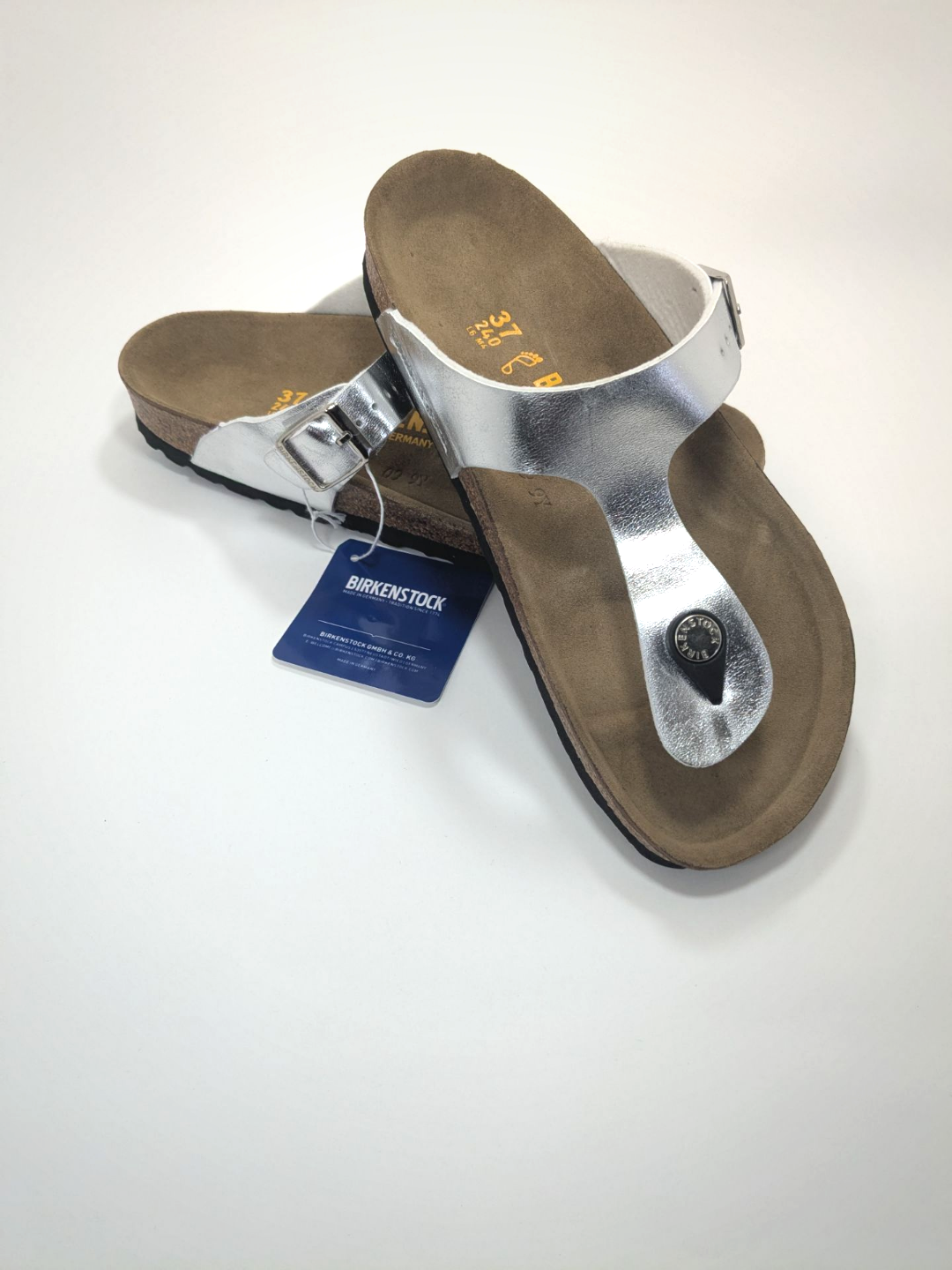 Ортопедические сандалии Birkenstock, для женщин, натуральная пробка, 37 размер