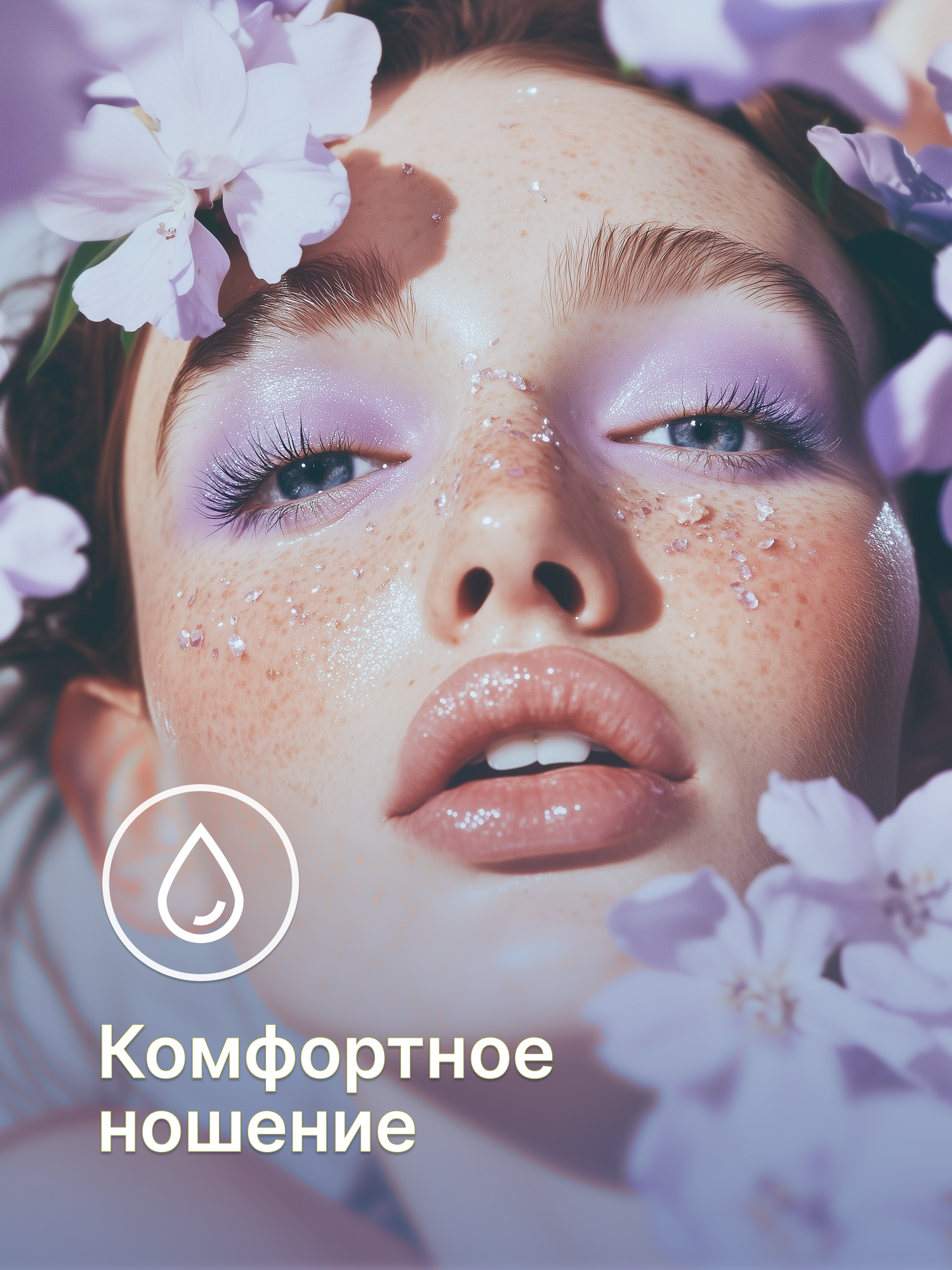 Цветные Контактные Линзы Цветные контактные линзы Офтальмикс Butterfly 3-тоновые (2 линзы) -2.50 R 8.6 Violet (Фиалковый)