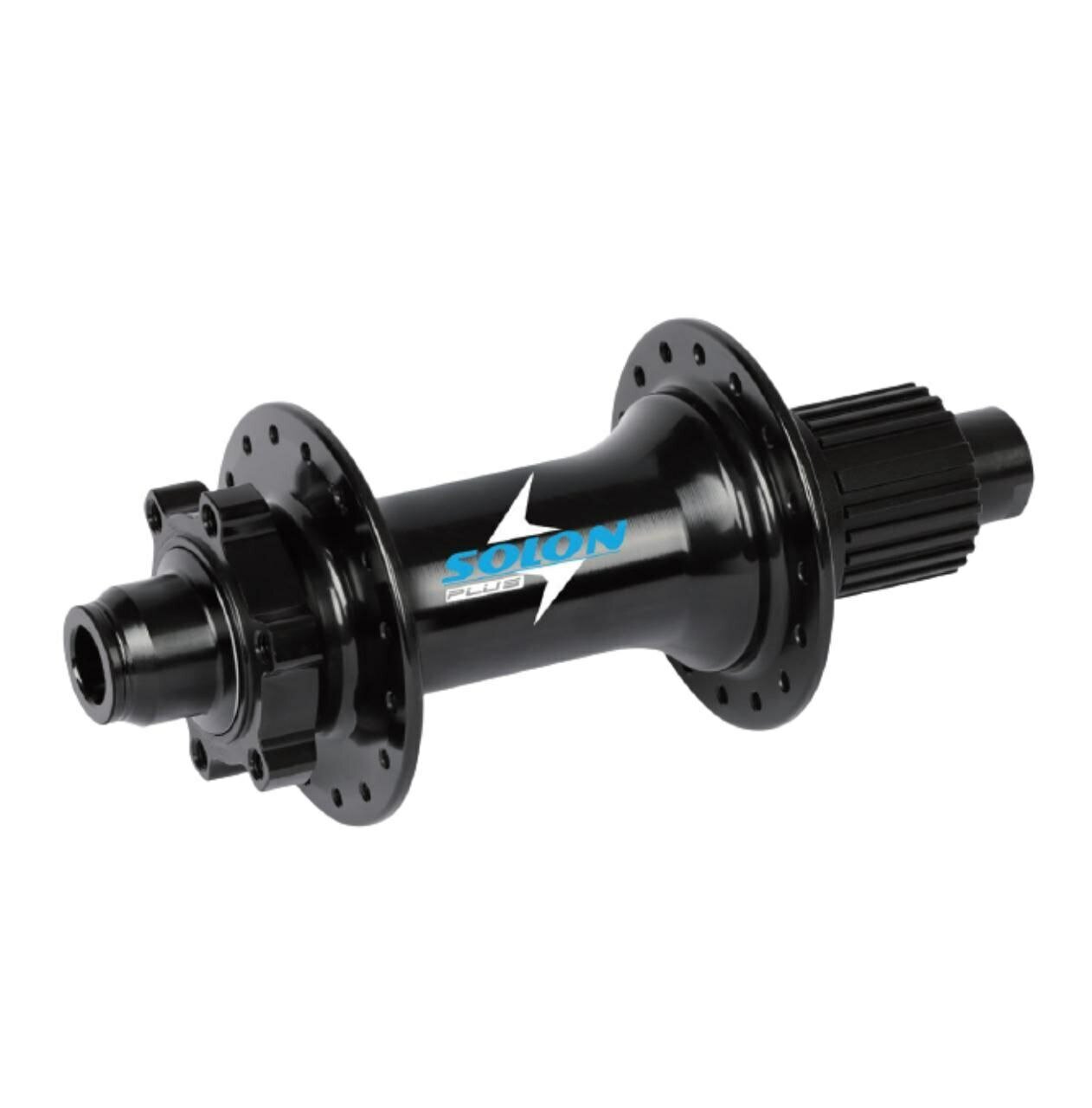 Втулка задняя Solon DH952TRM, 32H, 148 мм, ось 12 мм, Boost, 6 болтов, под диск, Microspline Черный