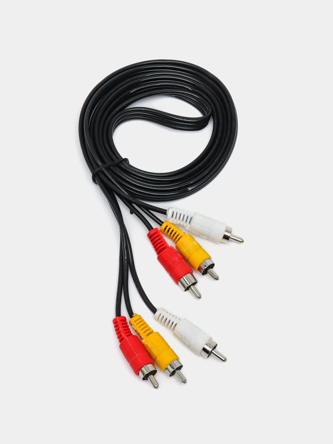 Кабель для аудио и видео 3RCA – 3RCA, “Тюльпан”, длина 20 м — для ТВ, DVD, ресиверов и колонок — фото 1