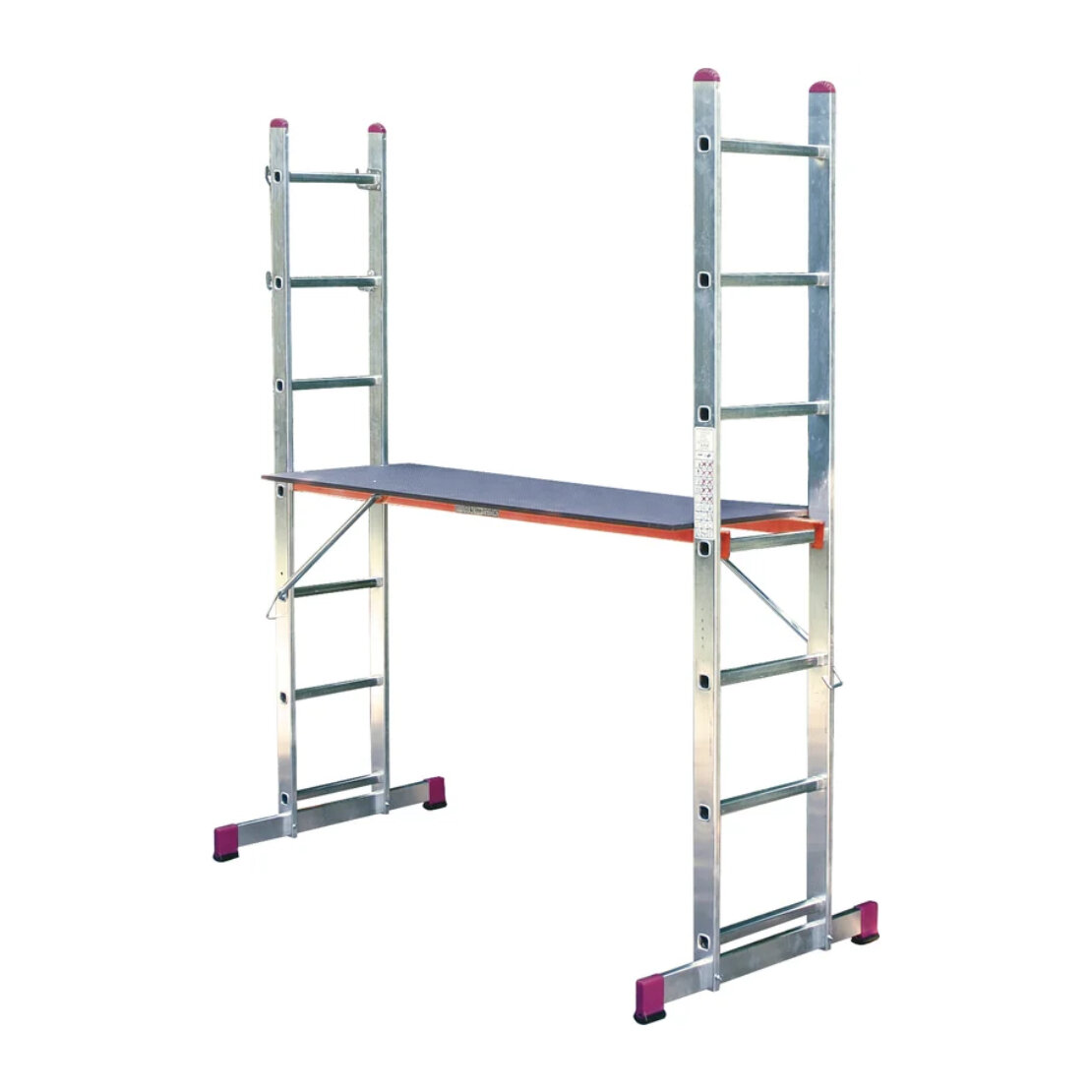 Лестничные подмости Krause Corda (080103) 2x7, рабочие высоты: 3,00 м, 3,20 м, 4,05 м