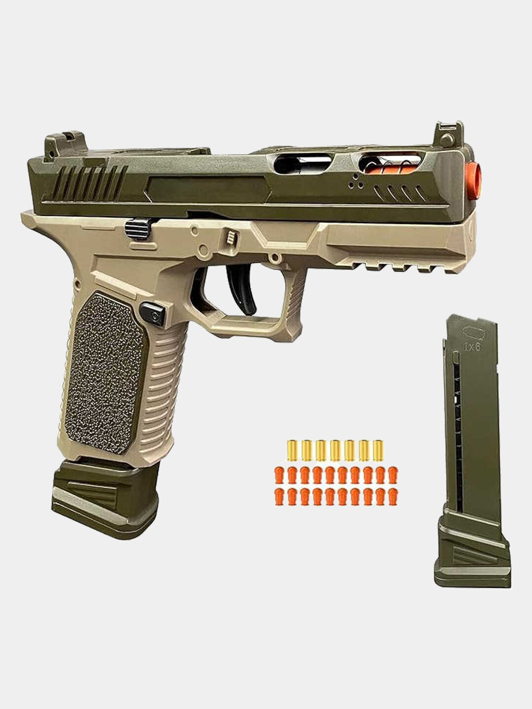 Игрушечный пистолет SIG Sauer M17, с вылетающими гильзами — фото 1