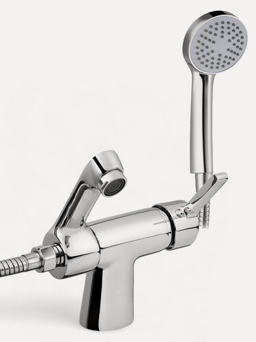 Изображение товара Смеситель для ванны набортный, Potato, с душевым набором, гусак-дивертор