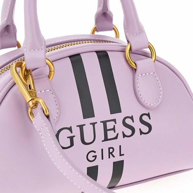 Сумка GUESS Сиреневый/Черные полоски и логотип J3BZ33WFV40 G472 — фото 1