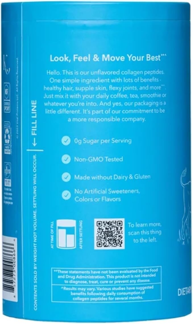Collagen Peptides от Vital Proteins 680 г — гидролизованный коллаген для кожи, суставов и волос — фото 1