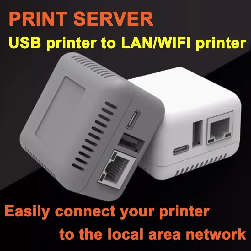 ZJiang NP330 мини-сервер печати Британская (UK) LAN and WIFI