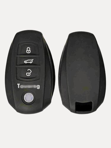 Изображение товара Чехол на ключ силиконовый для Volkswagen Touareg (чёрный) belais #22039