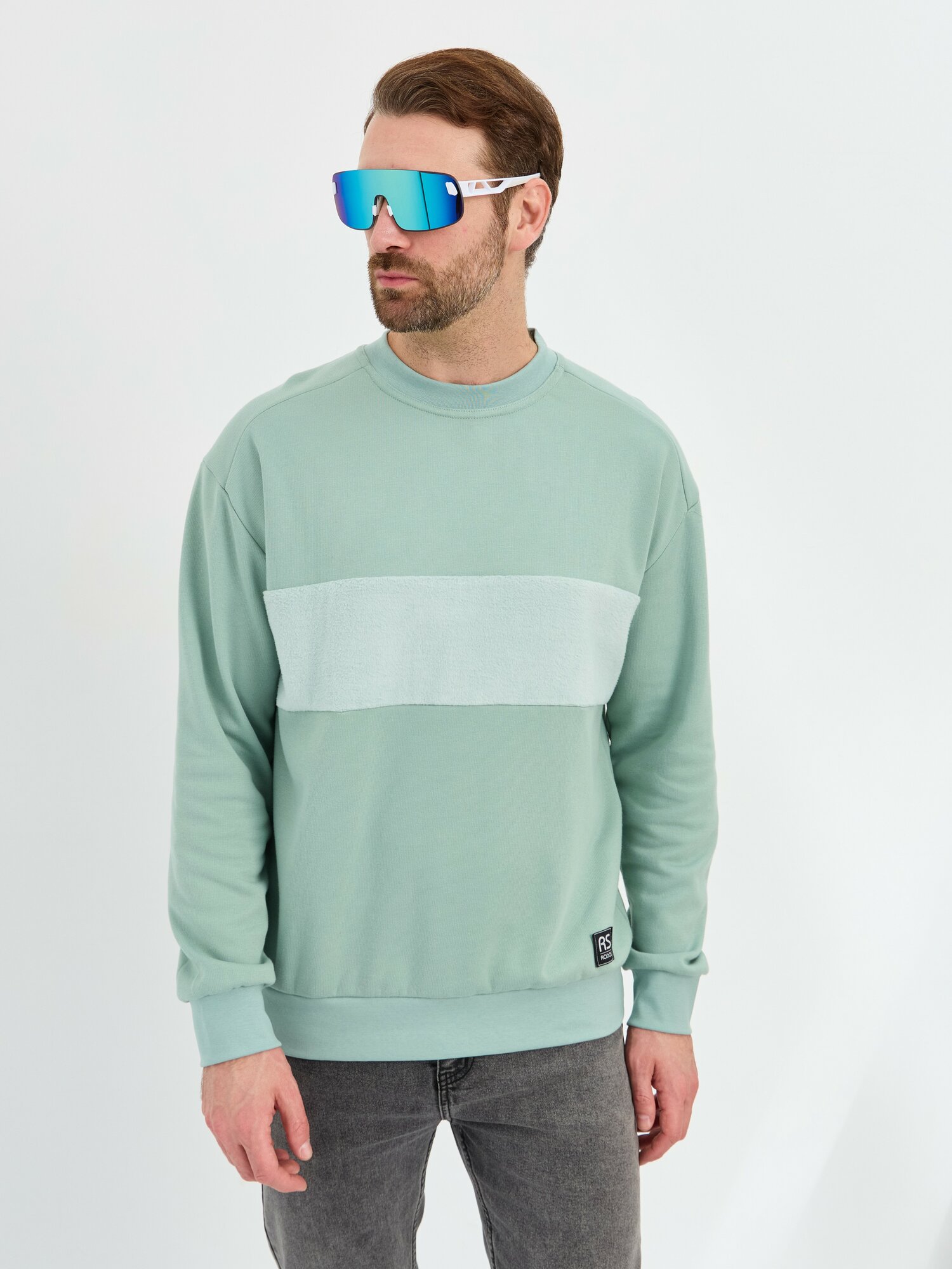 Солнцезащитные очки A-Store, белый/бирюзовый — фото 1