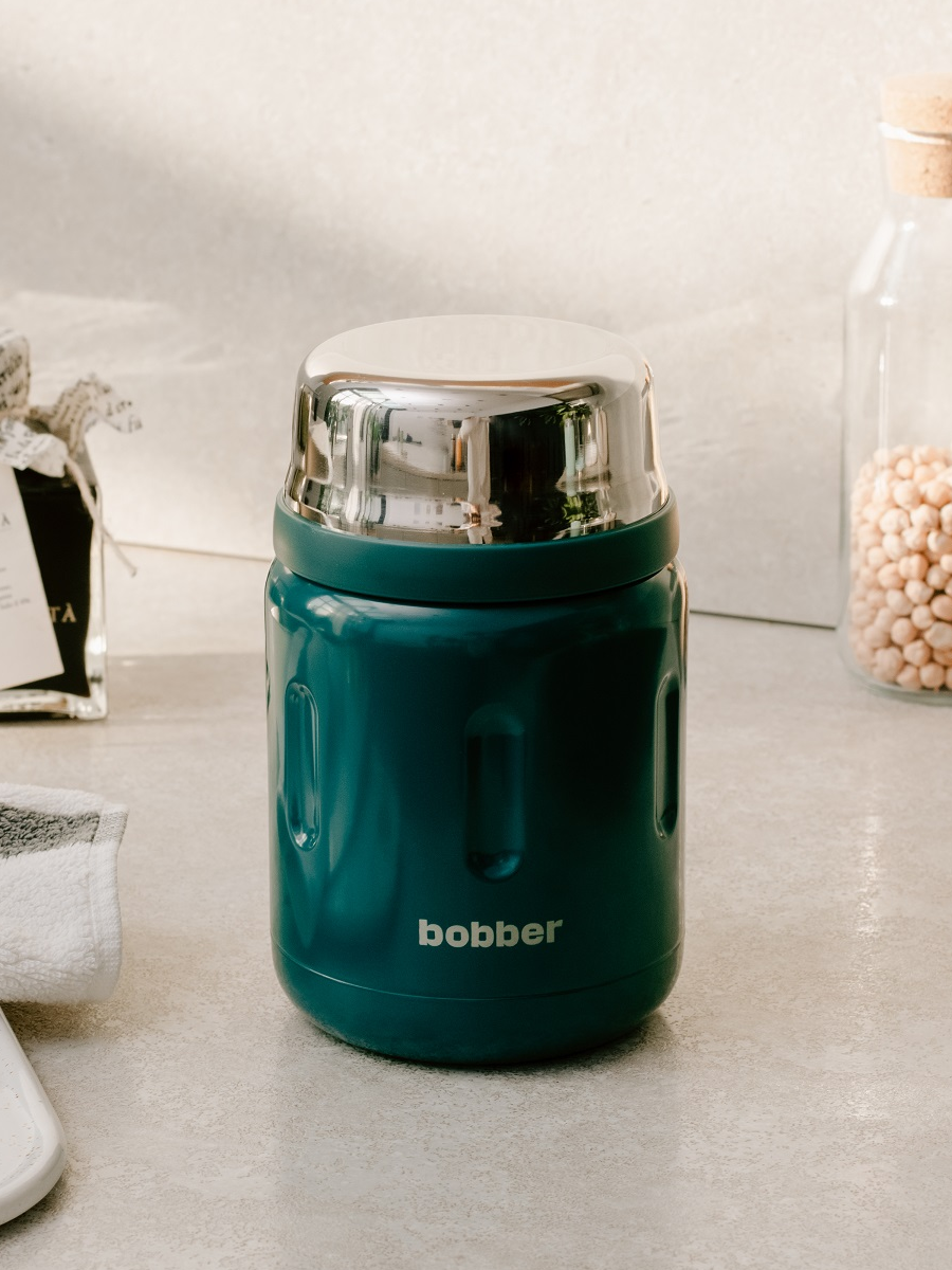 Bobber/Термос вакуумный для еды Jerrycan 700 мл/темно-бирюзовый/держит тепло до 14 часов — фото 1