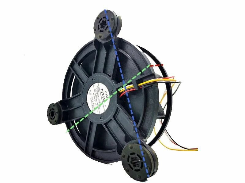 12038ge-12m-yu Холодильник 12v0.26a Турбинный кронштейн 14 см Двойной шариковый вентилятор охлаждения Вентилятор