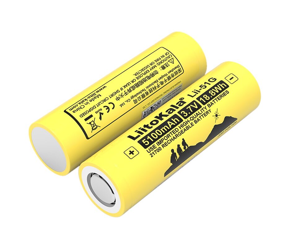 Аккумулятор Li-lon 21700 5100mAh 3,7 V LiitoKala Lii-51G (1 штука) — фото 1