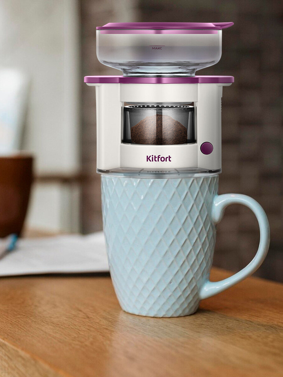 Портативная кофеварка Kitfort КТ-7576 — фото 1