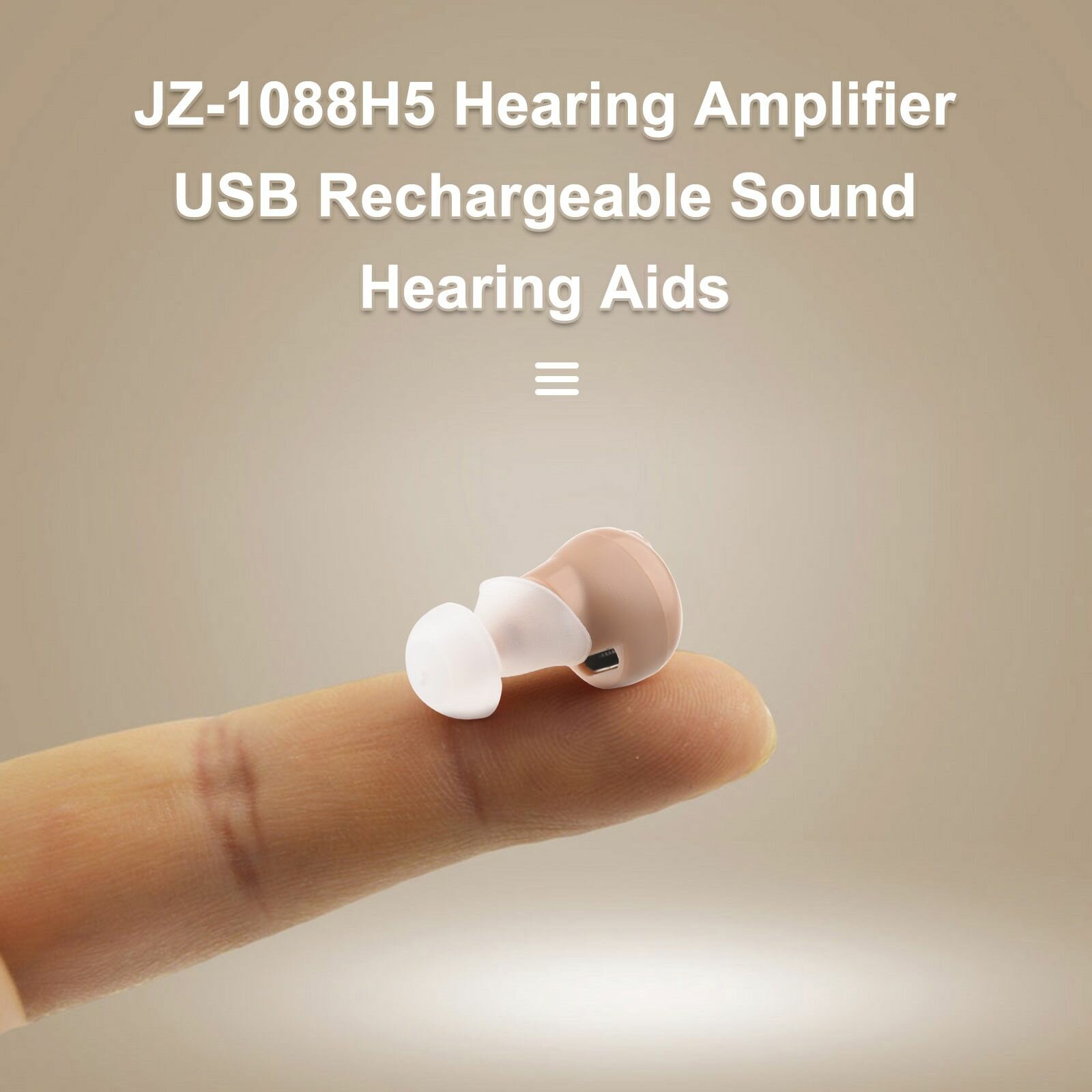 Слуховые Аппараты JZ-1088H5 Цифровой усилитель слуха Перезаряжаемый USB-усилитель звука Слуховые