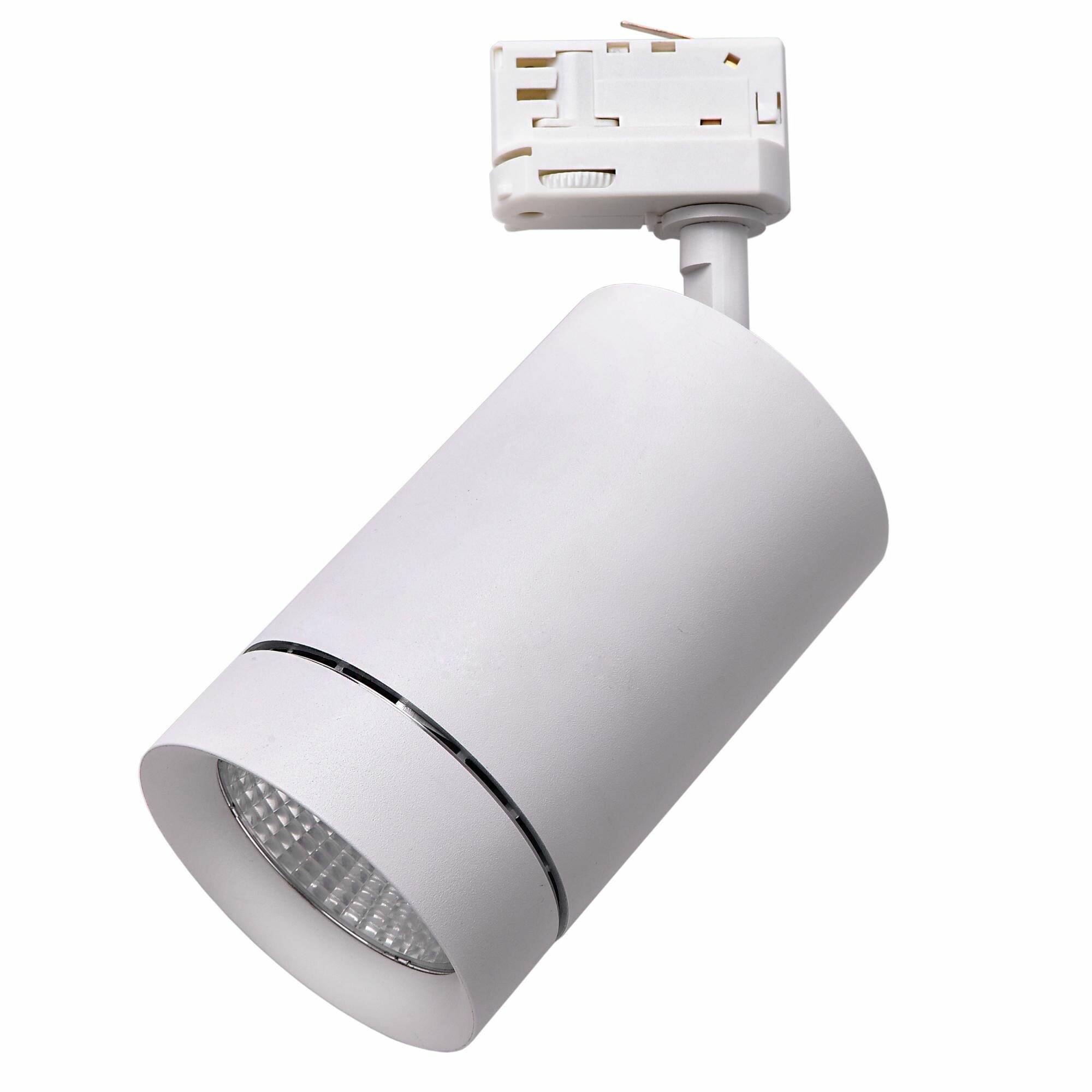 Спот встраиваемый Lightstar Canno для трековой системы белый — фото 1