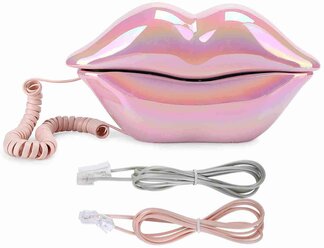 Электрохроматический розовый смешной телефон WX-3016 с функцией хранения номеров