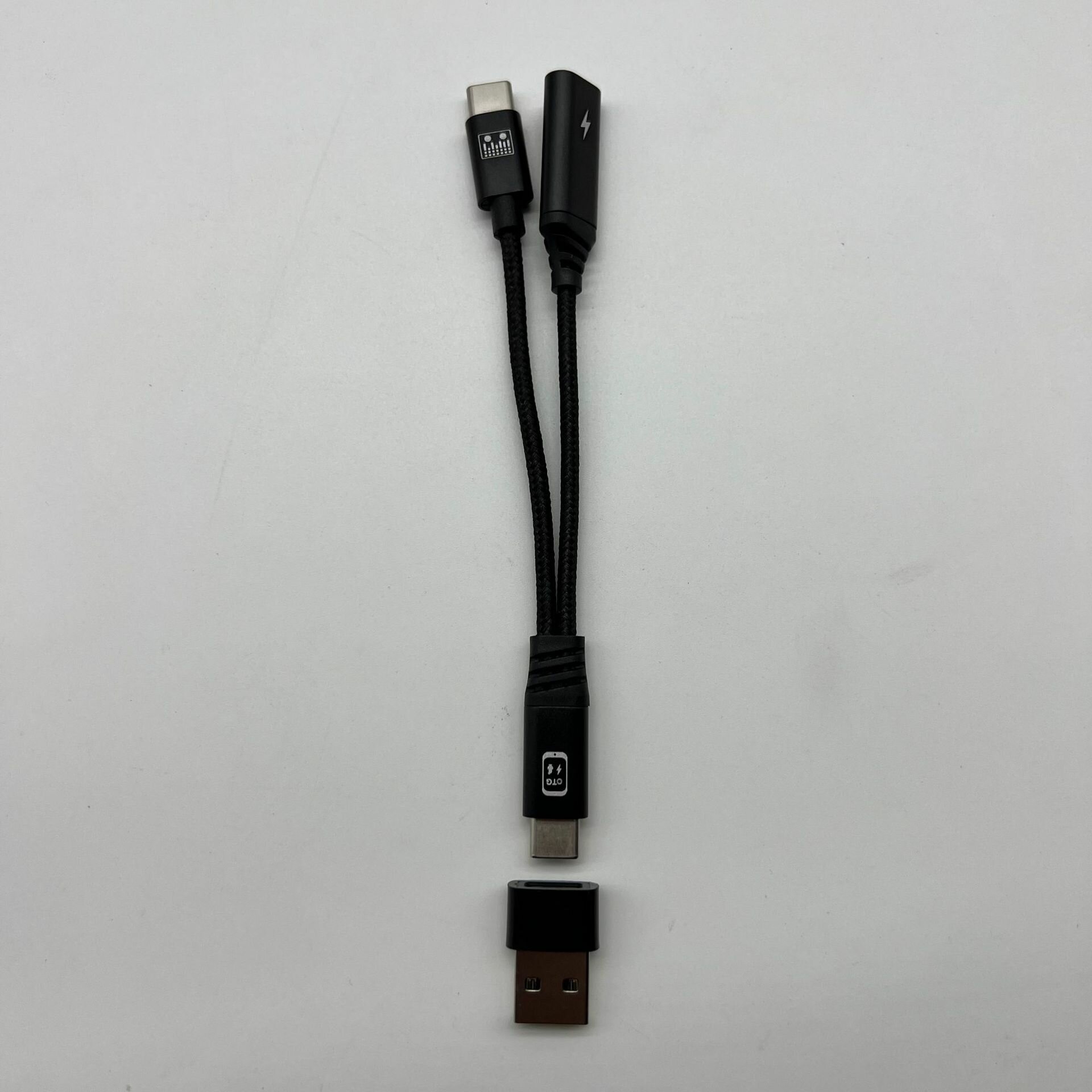 Кабель-адаптер Type-C OTG, для петличного микрофона, цифровая зарядка, для Apple и Android