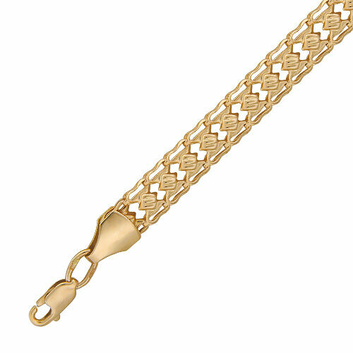 фото Браслет эстет, красное золото, 585 проба, длина 19 см.