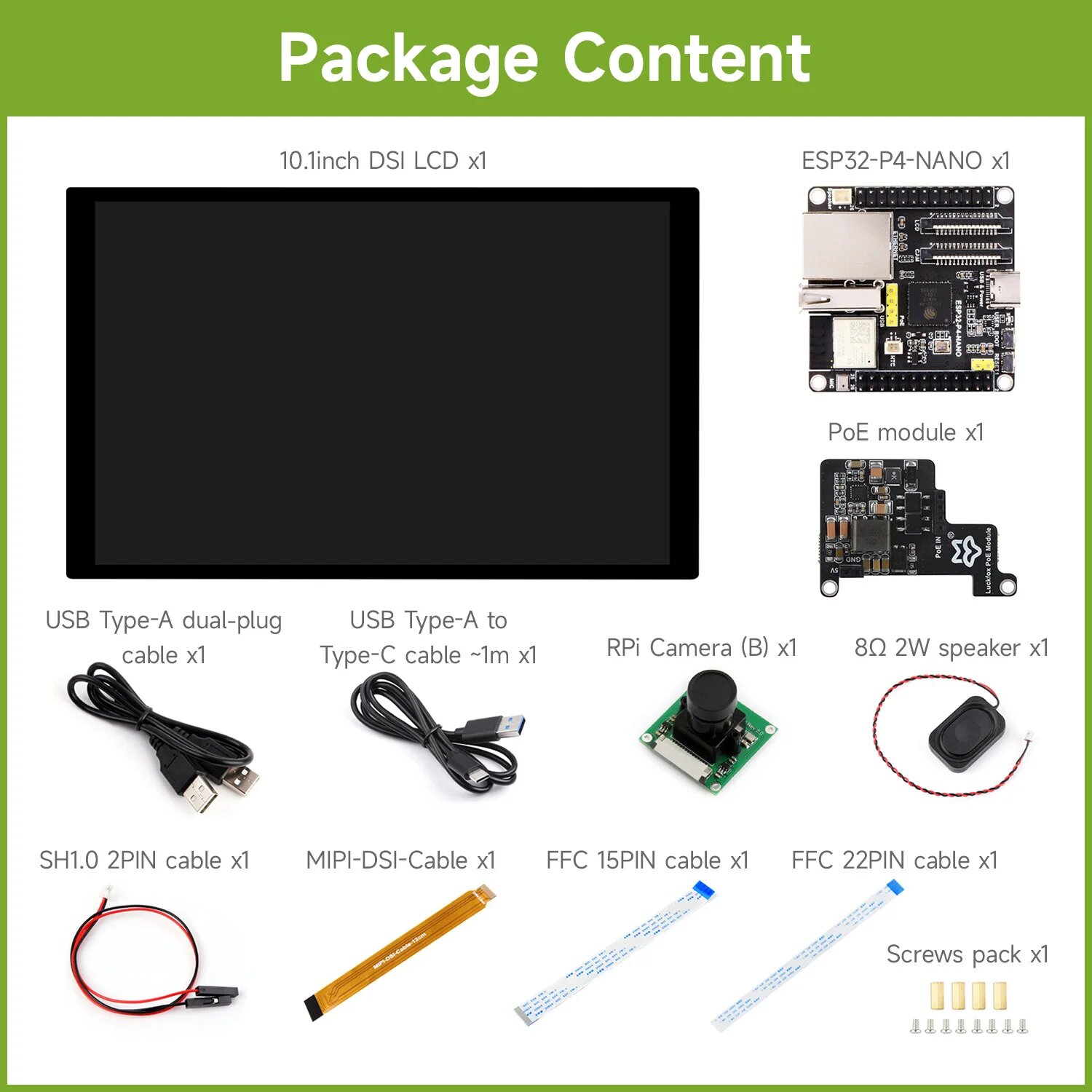 Waveshare ESP32-P4-NANO плата разработки, P4-NANO-KIT-D