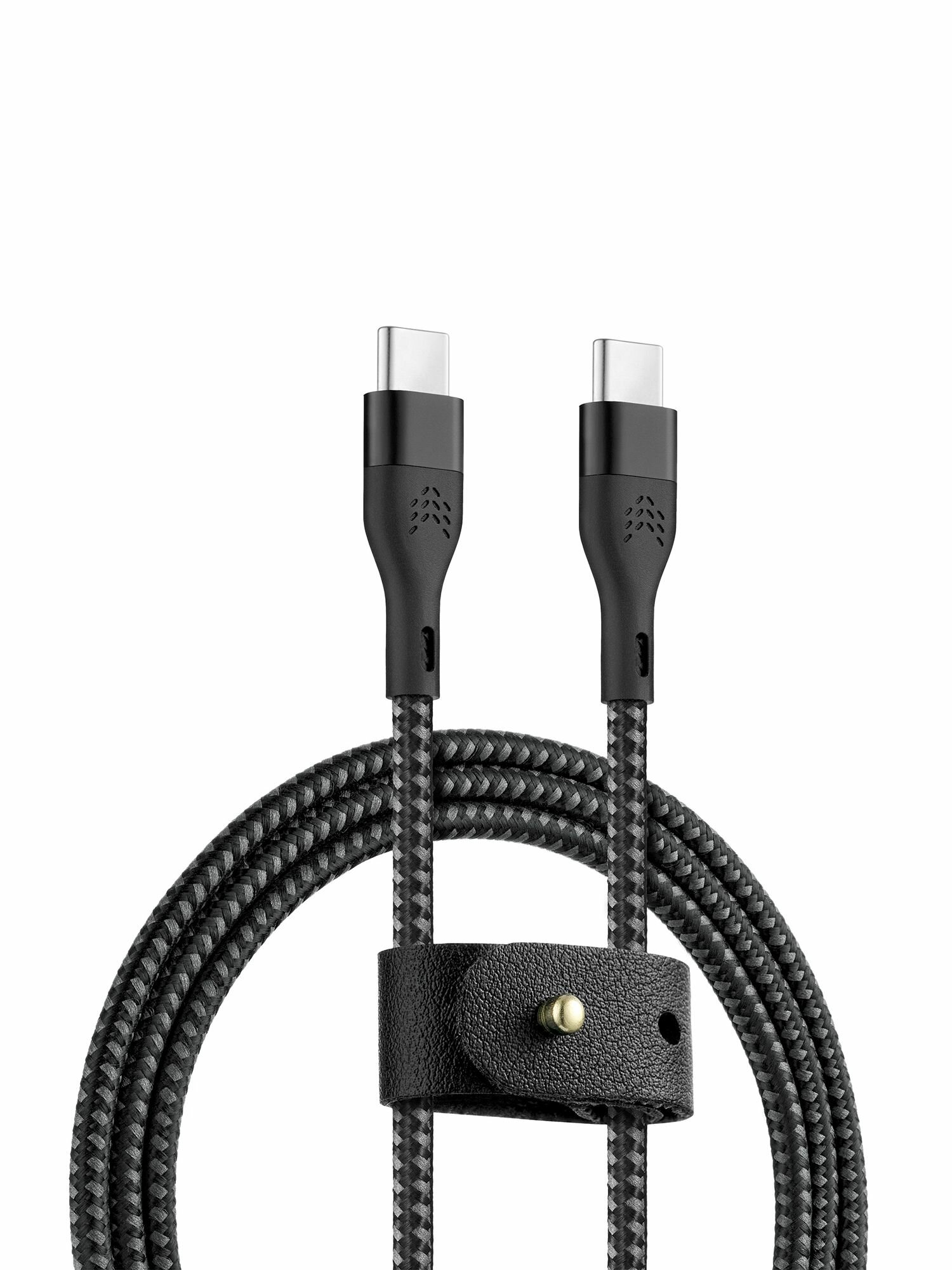 Кабель TYPE-C - TYPE-C 60 Вт Rocket Urban нейлоновая оплетка, 1 метр — фото 1