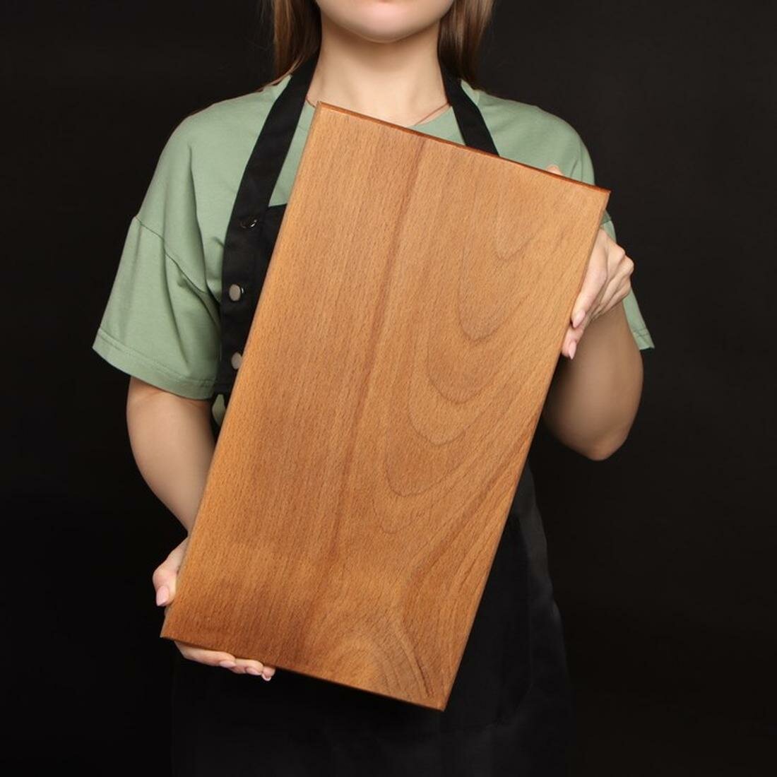 Разделочная доска Magistro цельный массив бука 40 x 22 x 3 см