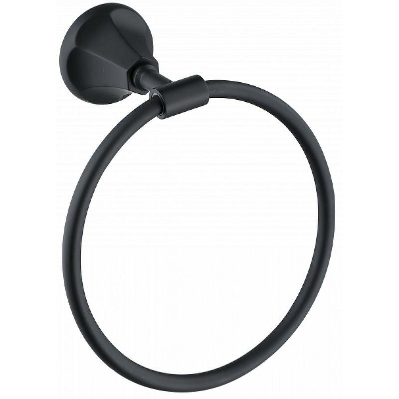 Кольцо для полотенец CeramaLux Biatrichi 73006-1 Черное матовое латунь