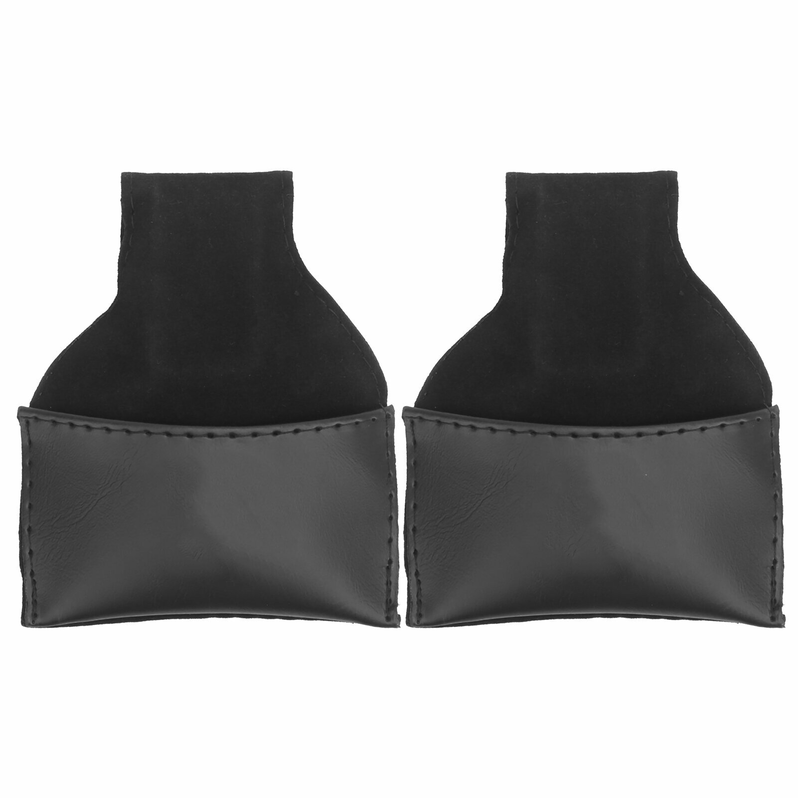 2Pcs Billiard Cue Chalk Holder Pool Table Stick PU Pouch Accessory
