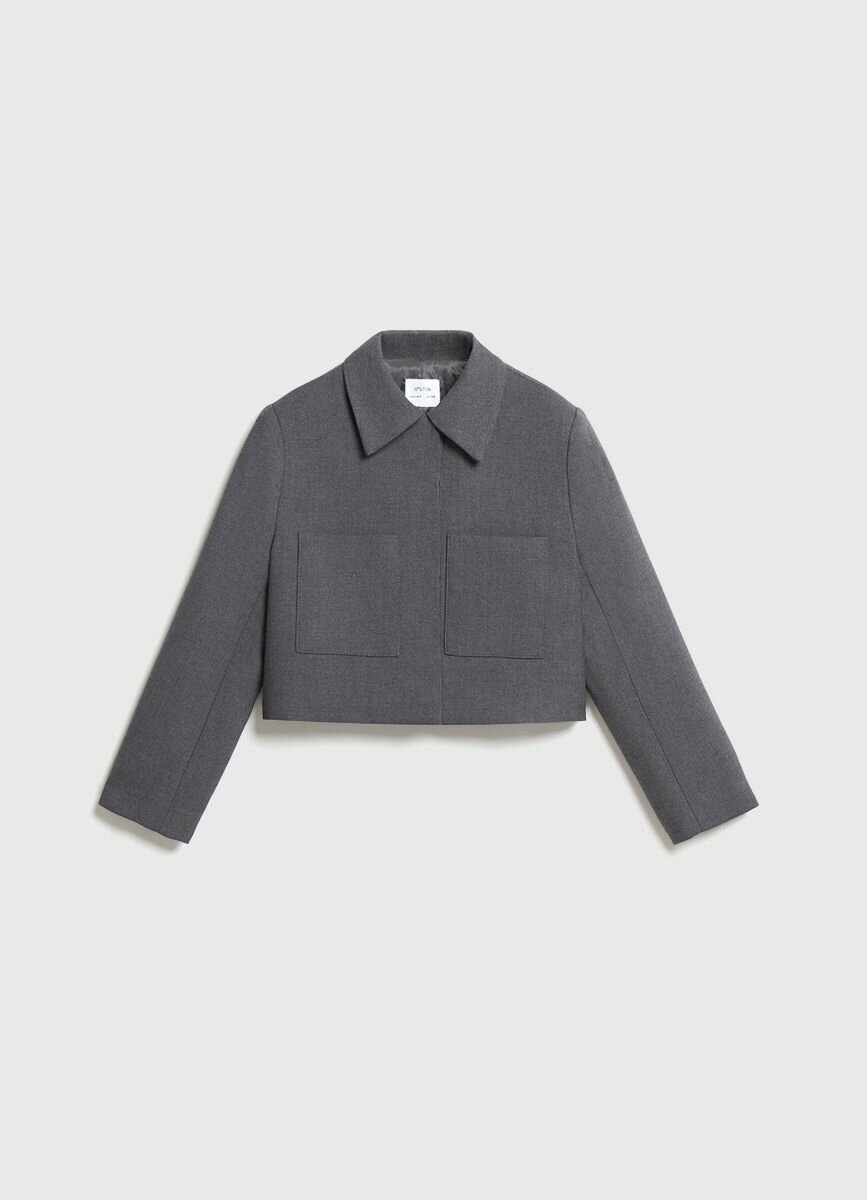 Школьный пиджак O'STIN размер 152 серый