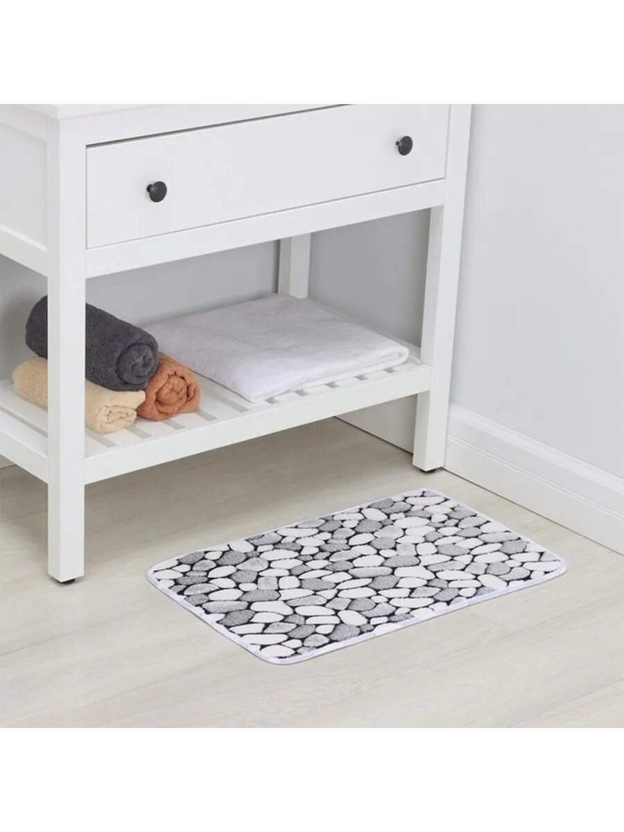 Стильный антипоскользящий коврик для ванной