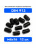Винт установочный DIN 913 М 6x16 с внутренним шестигранником, окс...