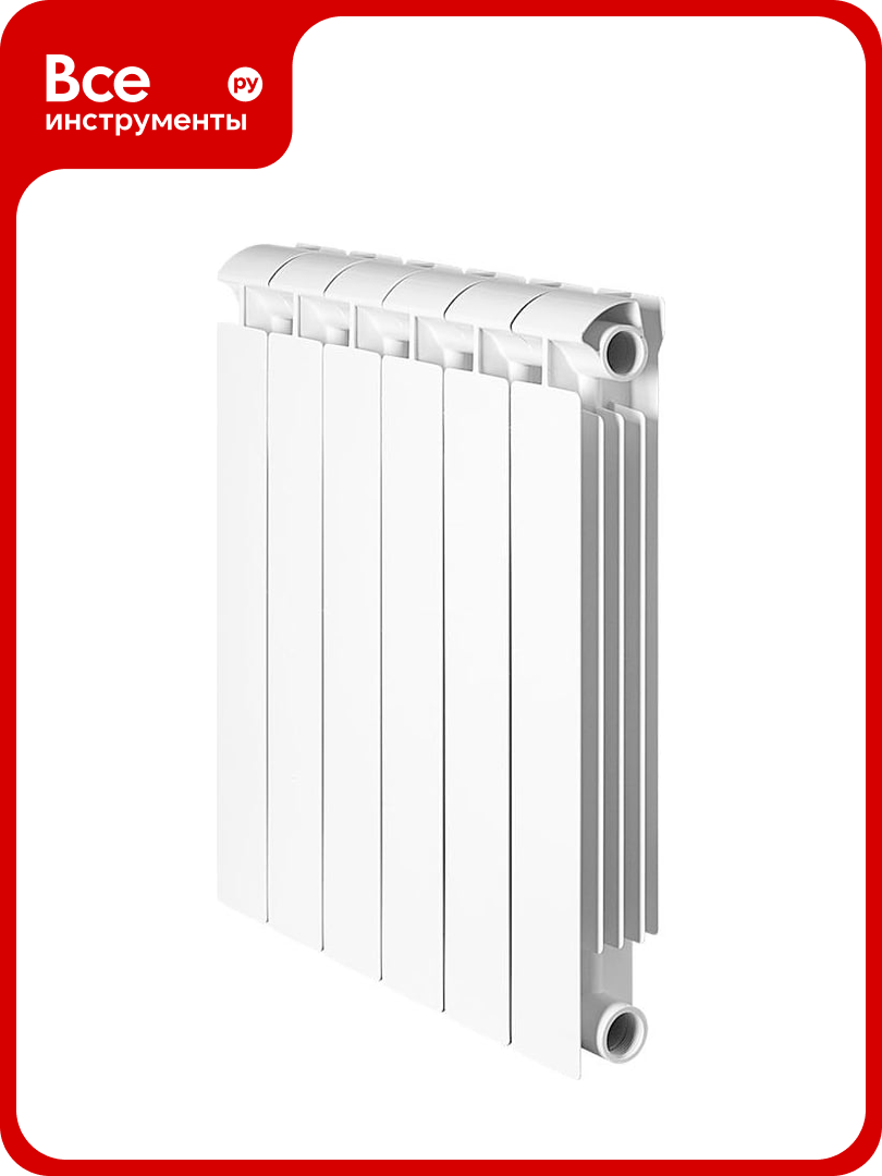 Биметаллический радиатор Global STYLE EXTRA 500 6 секций боковое подключение RAN30I0Q3E0B55
