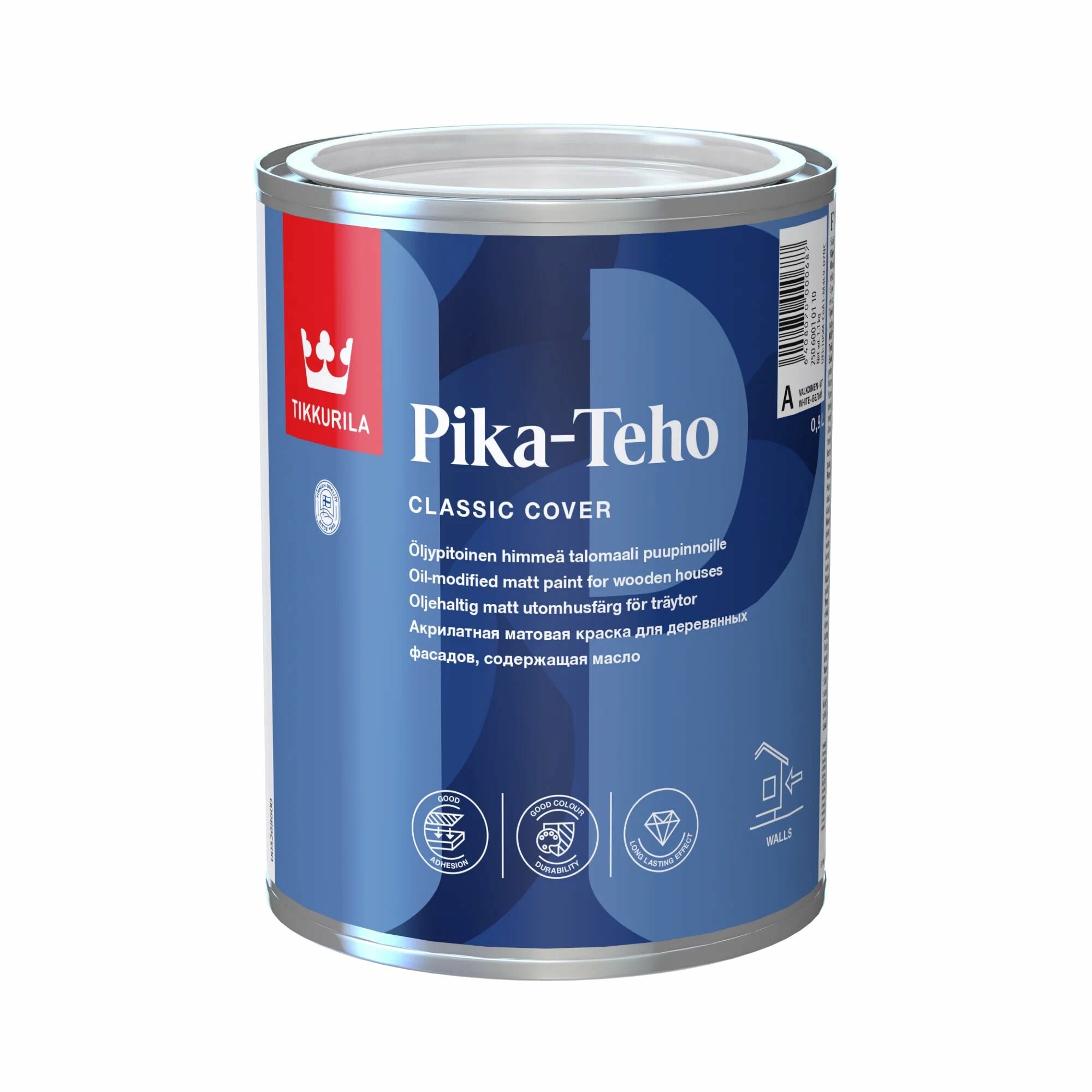 TIKKURILA PIKA-TEHO CLASSIC краска акрилатная для деревянных фасадов матовая база C 09л